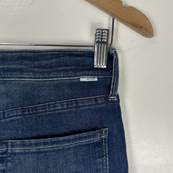 MOTHER Jeans The Pony Boy Ankle Fray Jeans Lure me In  Wash Raw Hem Women Sz  28 - Picture 8 of 14